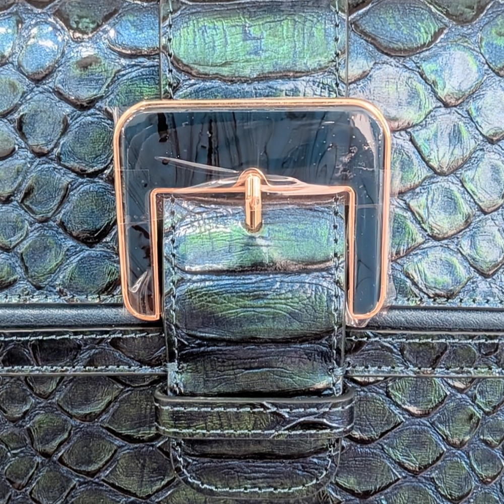 NWT Brahmin Small Hallie in Evergreen Kalopsia - Picture 4 of 15